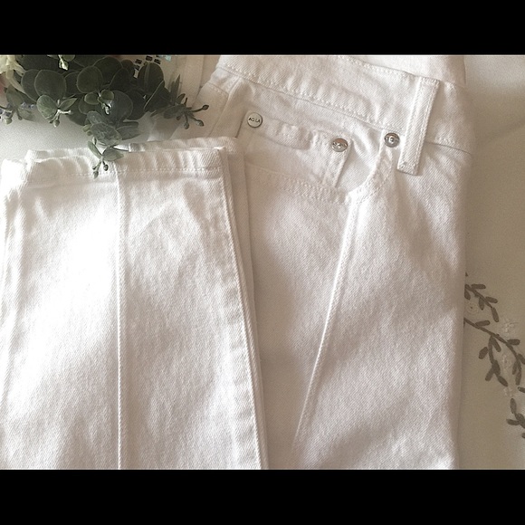 ALICE + OLIVIA High Waisted White Skinny Jeans - Picture 8 of 10
